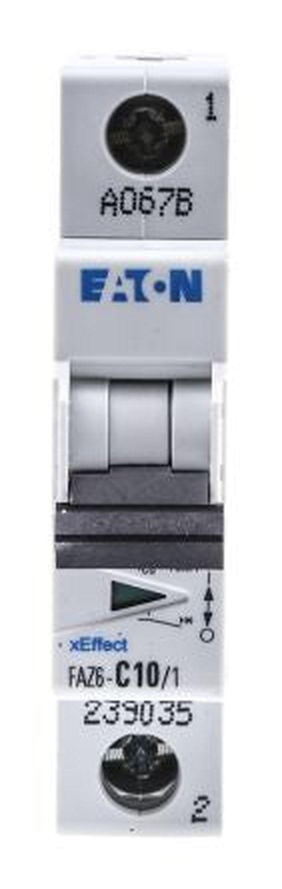 Eaton xEffect xEffect Miniature Circuit Breaker, 1-Pole, 10A, Type C, 400V ac AC, 6 kA Breaking Capacity