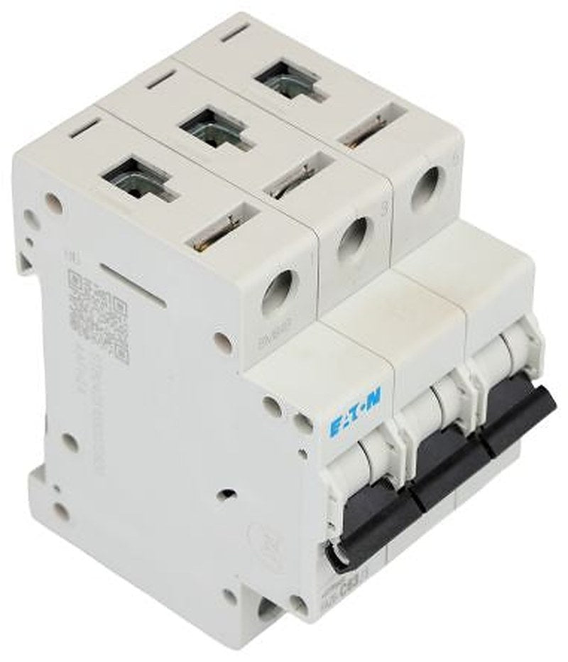 Eaton xEffect xEffect Miniature Circuit Breaker, 3-Pole, 63A, Type C, 400V ac AC, 6 kA Breaking Capacity