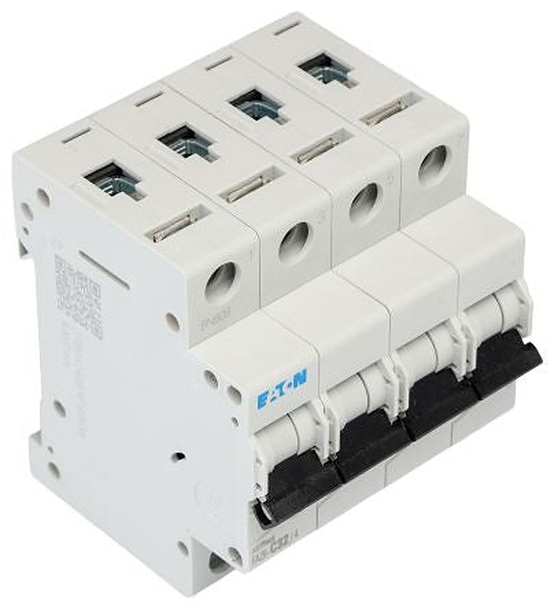 Eaton xEffect FAZ6 Miniature Circuit Breaker, 4-Pole, 32A, Type C, 400V ac AC, 6 kA Breaking Capacity
