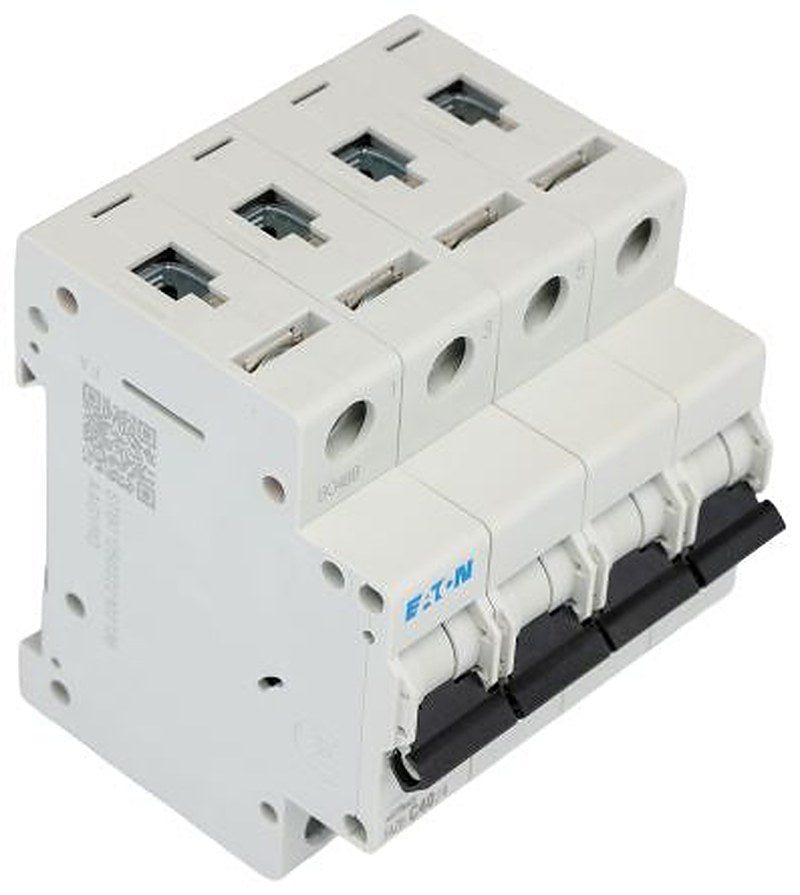 Eaton xEffect xEffect Miniature Circuit Breaker, 4-Pole, 40A, Type C, 400V ac AC, 6 kA Breaking Capacity