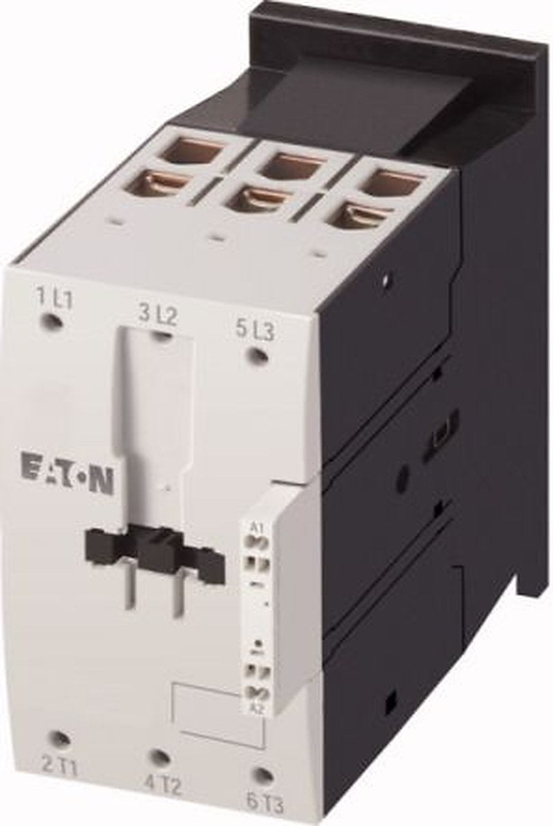 Eaton DILM Contactor, 220V ac/dc, 230 V ac/dc Coil, 3-Pole, 80 A, 3.5 kW, 1 NO, 400V