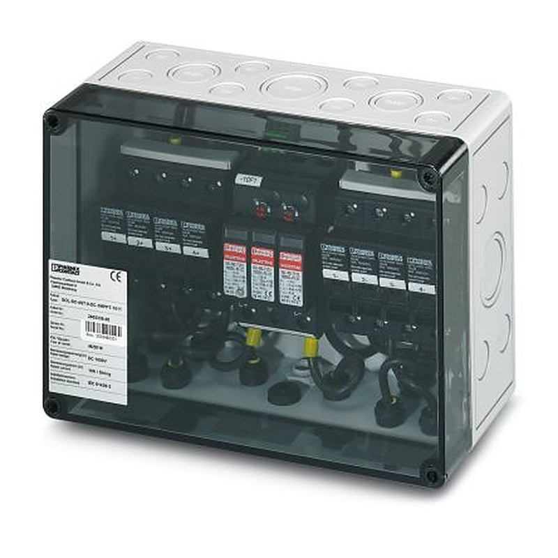 Phoenix Contact SOL-SC Series Grey, Transparent Polycarbonate Junction Box, IP65, 111 mm, 180mm 111 mm