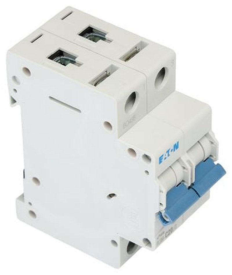 Eaton xPole PLSM Miniature Circuit Breaker, 2-Pole, 20A, Type C, 48 V dc DC, 10 kA Breaking Capacity