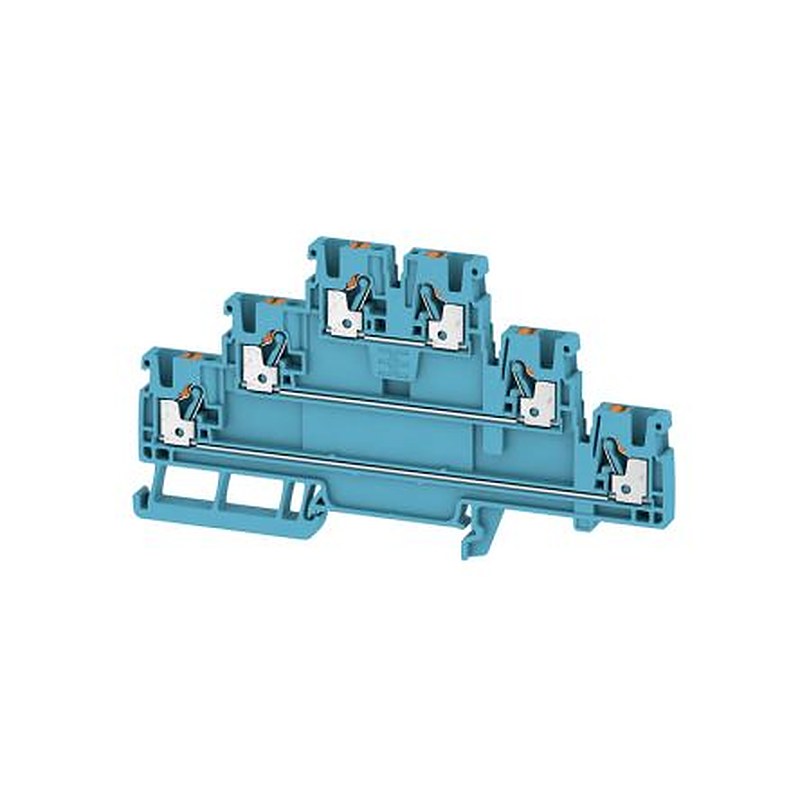 Weidmüller 2428520000 A2T Series Multi Level Terminal Block Dark Beige, 2.5mm², 3-Level, Push-in, IECEx/ATEX