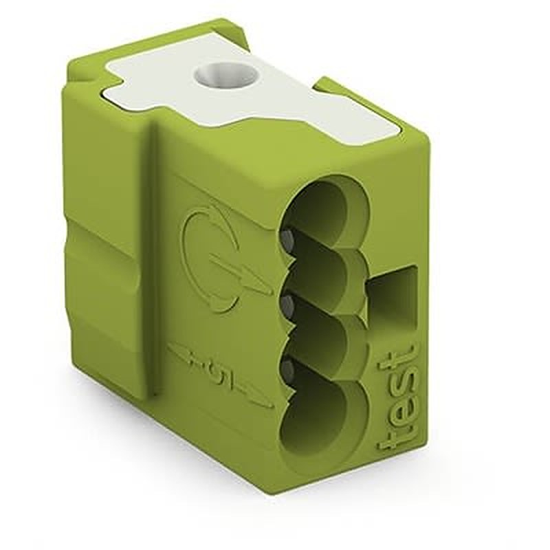 WAGO 243-724-1 243 Series Terminal Plug Light Green, 1mm², 4-Level, Push Wire