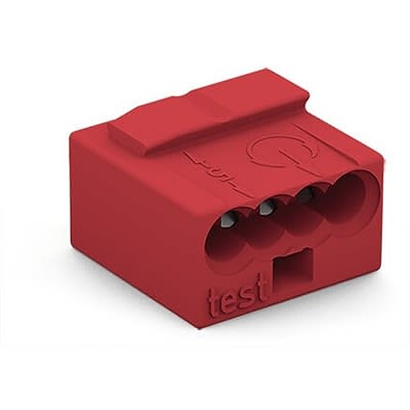 WAGO 243 Series Connector, 4-Way, 18AWG, 22 AWG Wire, 6A Push Wire