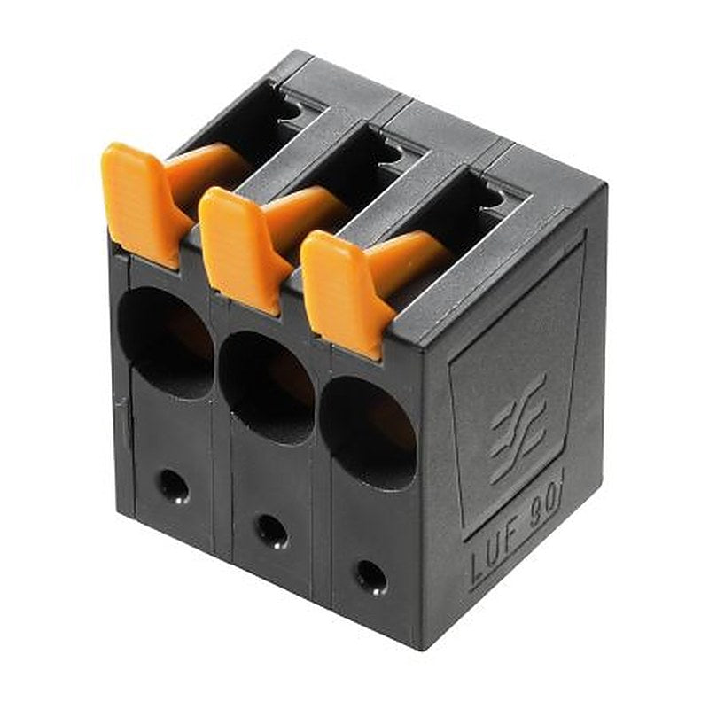 Weidmüller LU Series PCB Terminal Block, 2-Contact, 10 mm Pitch, Through Hole, 1 Row