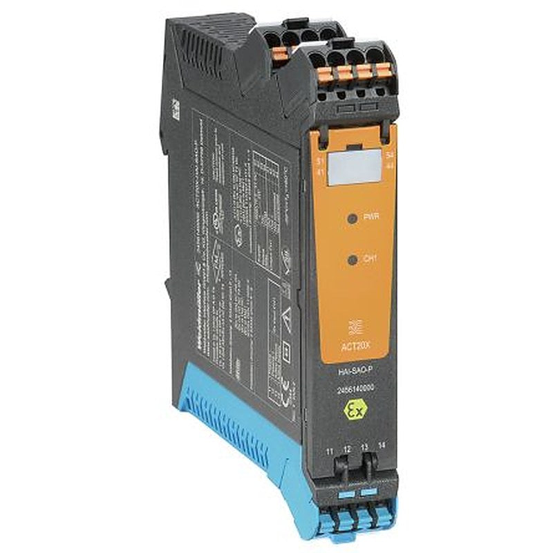 Weidmüller ACT20X Series Signal Converter, Frequency Input, Relay Output, 31.2V dc Supply, IECEx, ATEX