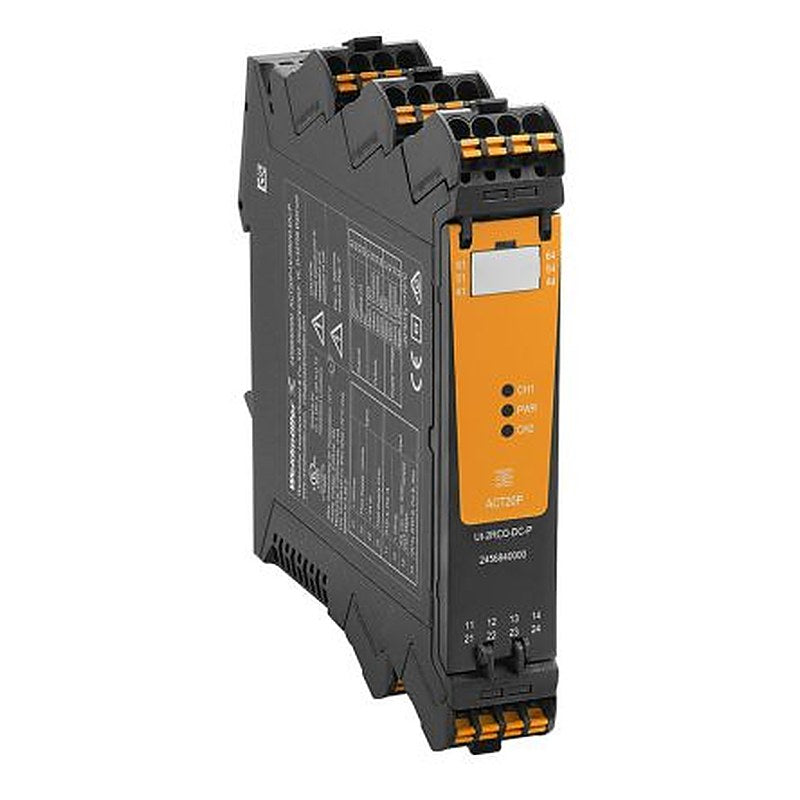 Weidmüller ACT20P Series Limit Signal Transmitter, Temperature Input, Relay Output, 24V dc Supply