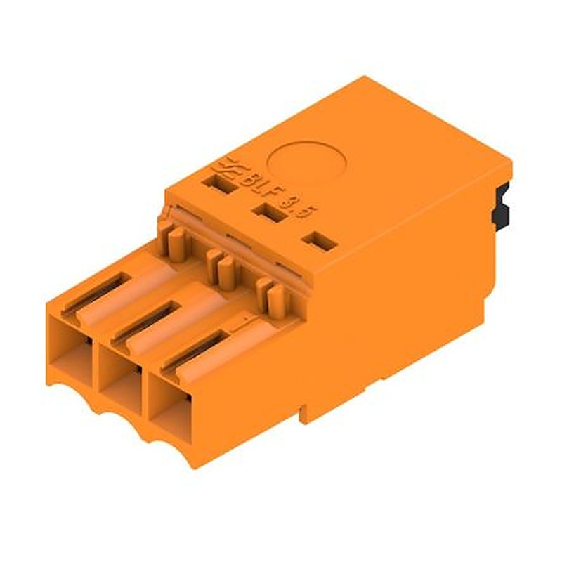 Weidmüller OMNIMATE BLF Series Pluggable Terminal Block Headers & Socket, 3-Contact, 3.5 mm Pitch, PCB, 1 Row Push-in