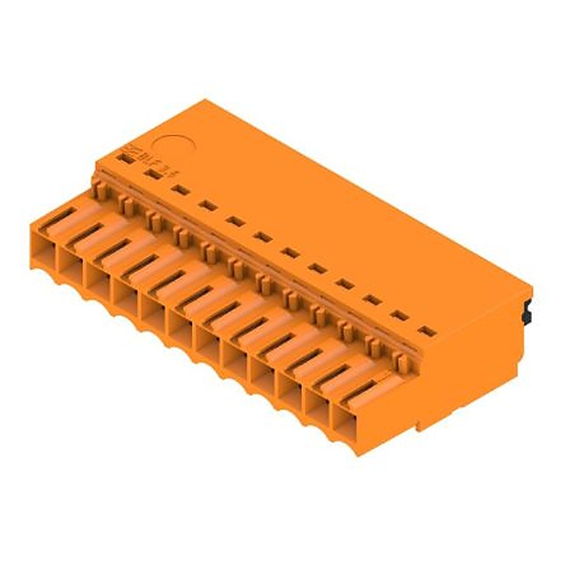 Weidmüller OMNIMATE BLF Series Pluggable Terminal Block Headers & Socket, 12-Contact, 3.5 mm Pitch, PCB, 1 Row Push-in