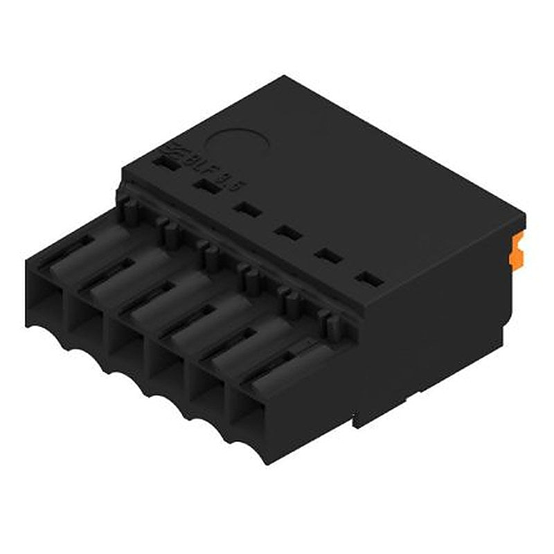 Weidmüller 2459320000 Series Straight PCB Socket, 6-Contact, 1 Row, 3.5 mm Pitch Push-in