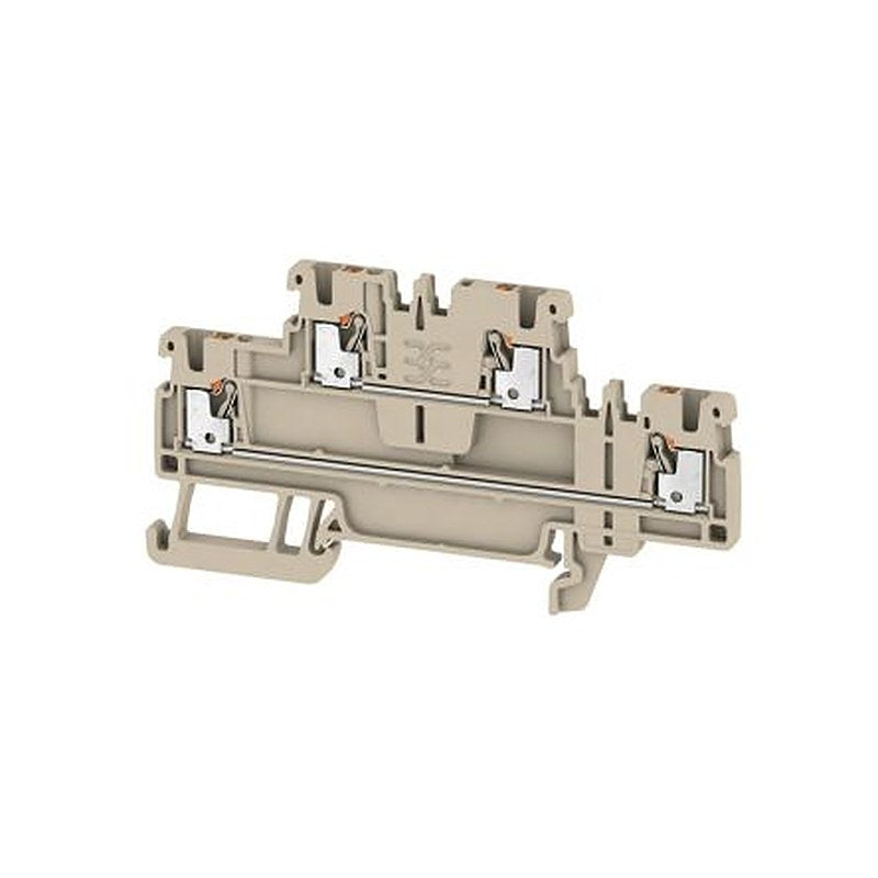 Weidmüller A2T Series Multi Level Terminal Block Dark Beige, 1.5mm², 2-Level, Push-in, IECEx/ATEX