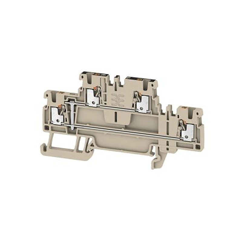 Weidmüller A2T Series Multi Level Terminal Block Dark Beige, 1.5mm², 2-Level, Push-in, IECEx/ATEX