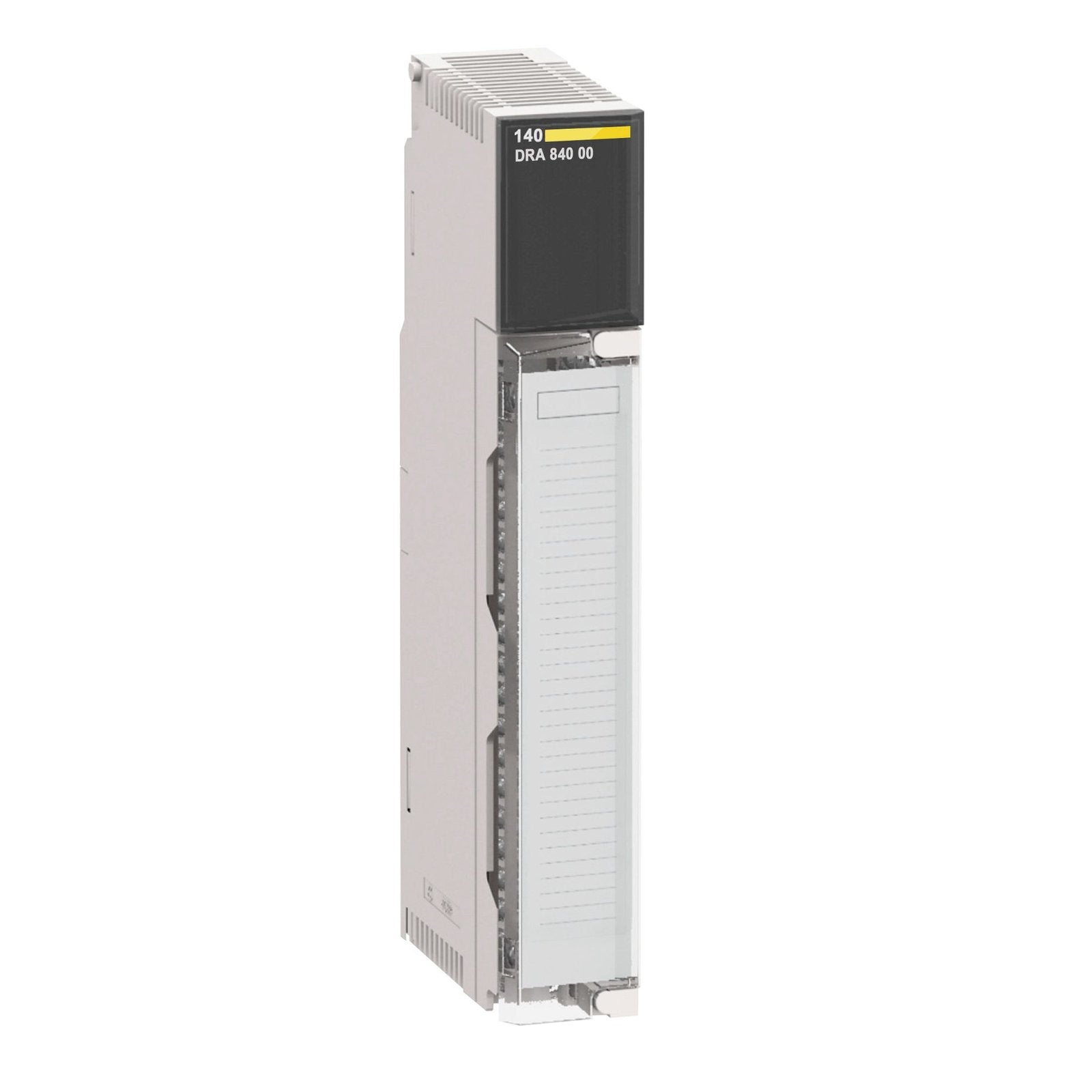 The Schneider Electric Modicon Quantum power supply module has input voltage 115/230 V ac and output voltage 5.1 V dc. Ambient air temperature for operation from 0 to 60 °C Relative humidity 95 % without condensation
