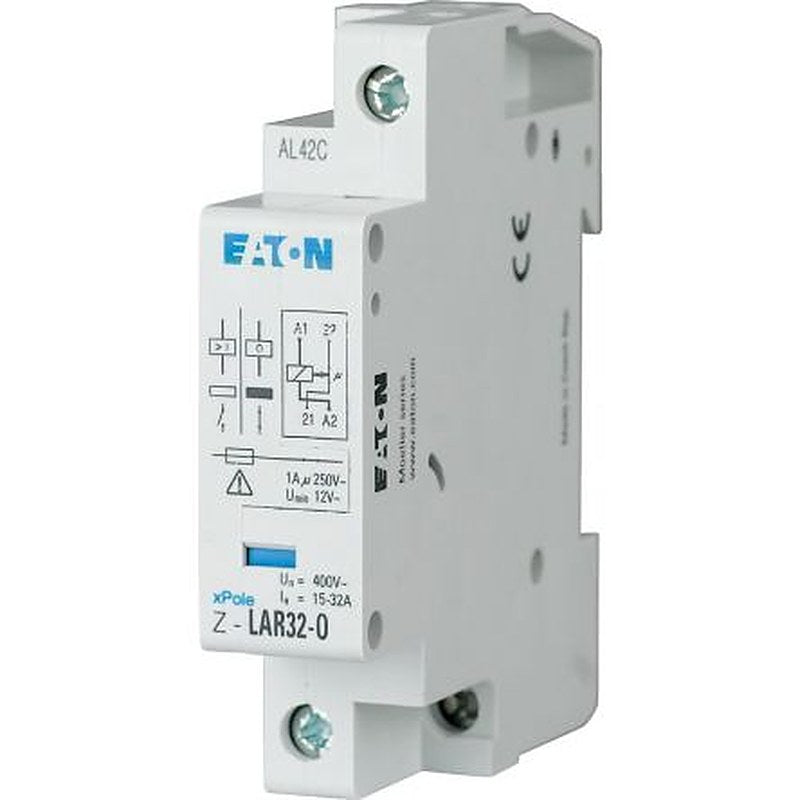 Eaton DIN Rail Relay, 250V Coil, 32A Switching Current, NC