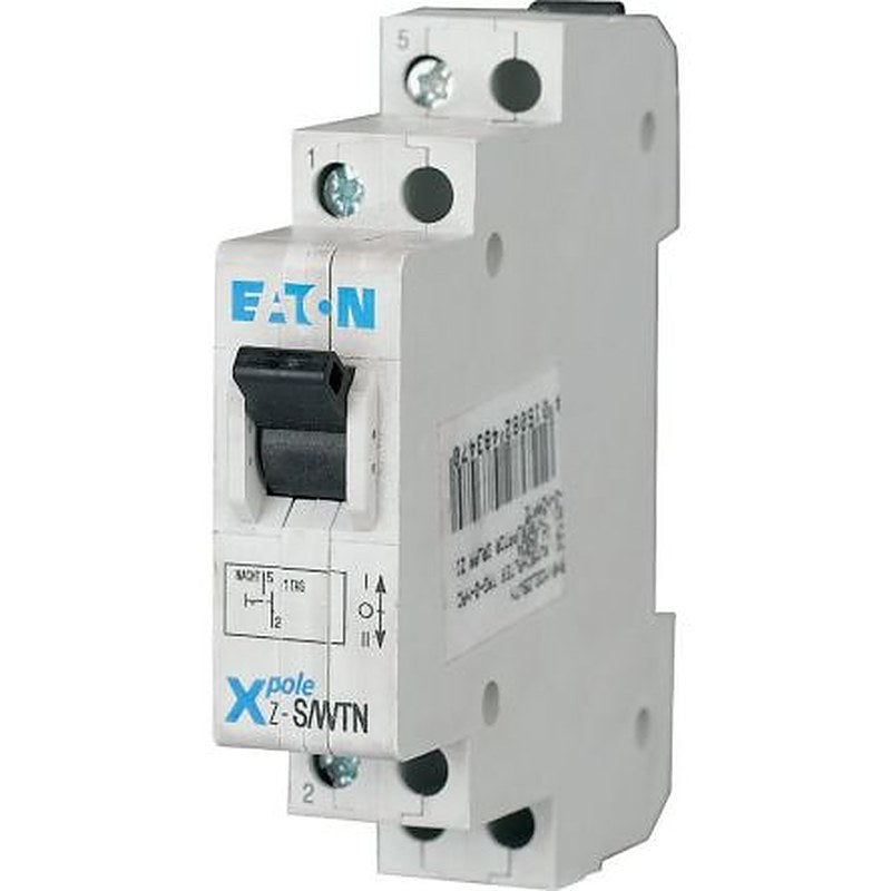 Eaton 1-Pole DIN Rail Changeover Switch -, IP40, 20A, 0 W