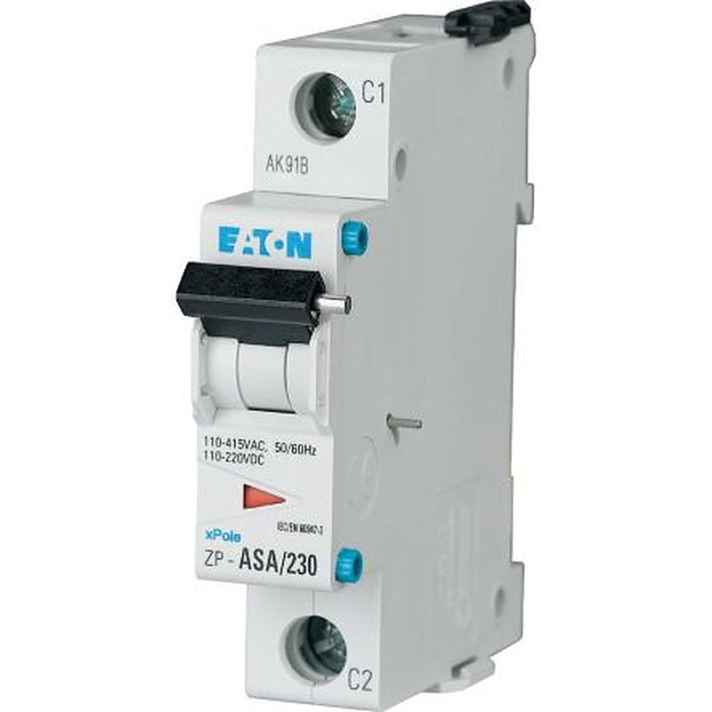 Eaton Shunt Release, 2 Contact, 1 NO/1 NC, Eaton Distribution, Left, 2.1 A, 248439 ZP-ASA/230