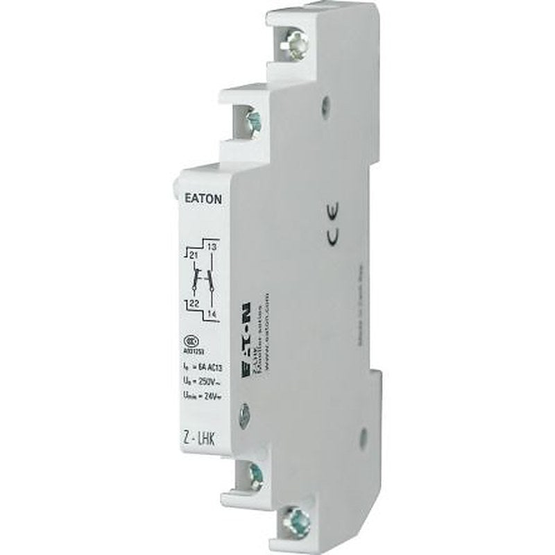 Eaton Auxiliary Contact, 2 Contact, 1 NO/1 NC, NMZ, Left, 8 A, 248440 Z-LHK