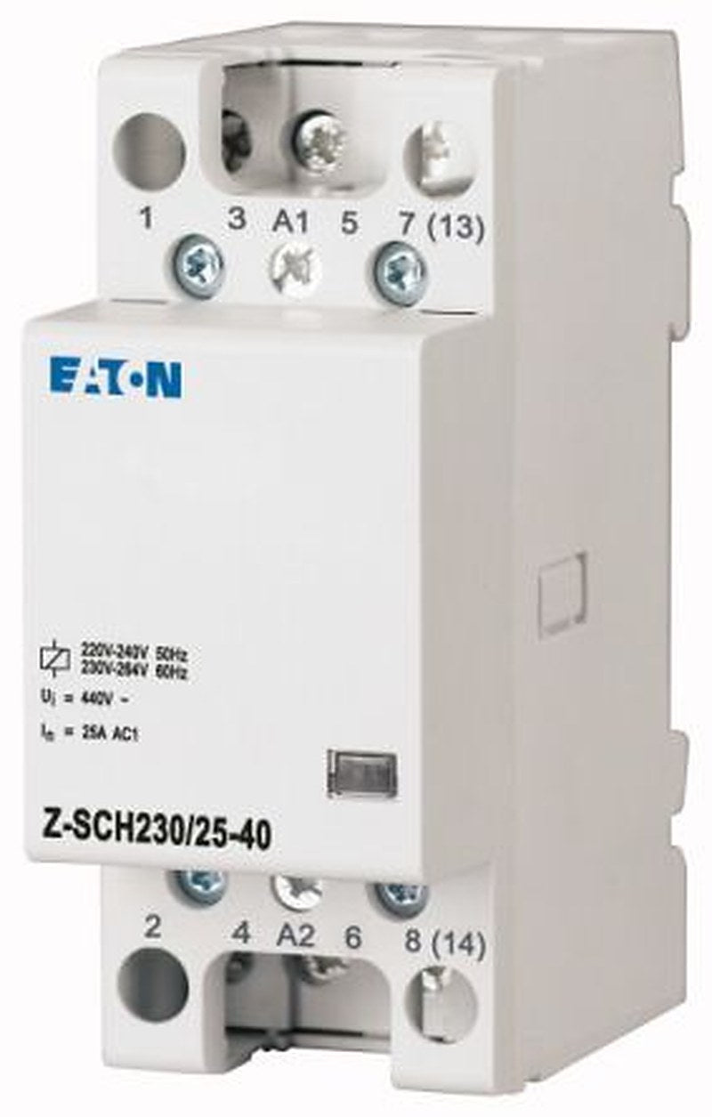 Eaton DILM Installation Contactor, 230V ac Coil, 3-Pole, 25 A, 4 NO, 440V
