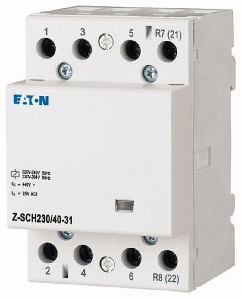 Eaton DILM Installation Contactor, 230V ac Coil, 3-Pole, 40 A 253V, 440V