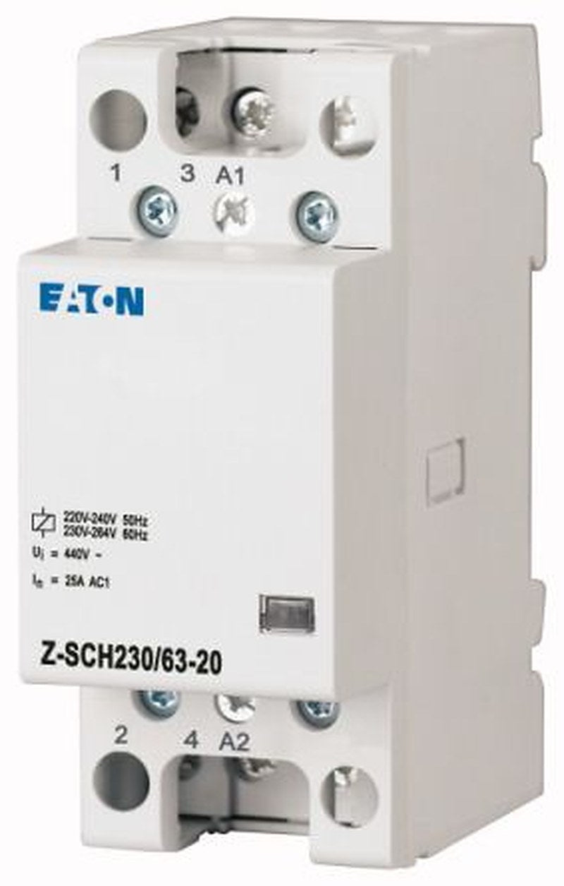 Eaton DILM Installation Contactor, 230V ac Coil, 3-Pole, 63 A, 2 NO, 440V