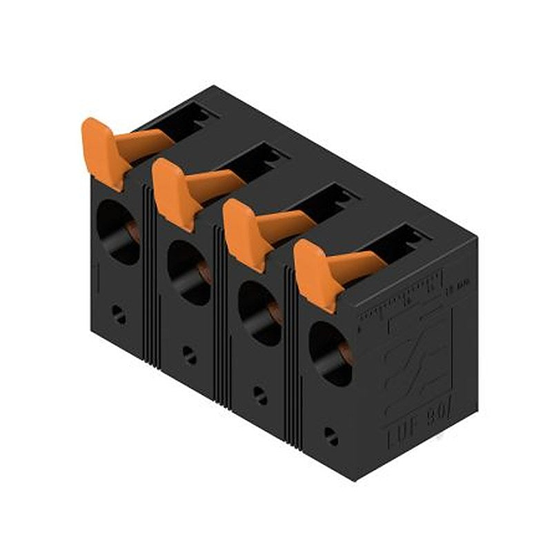 Weidmüller LU Series PCB Terminal Block, 4-Contact, 15 mm Pitch, Through Hole, 1 Row