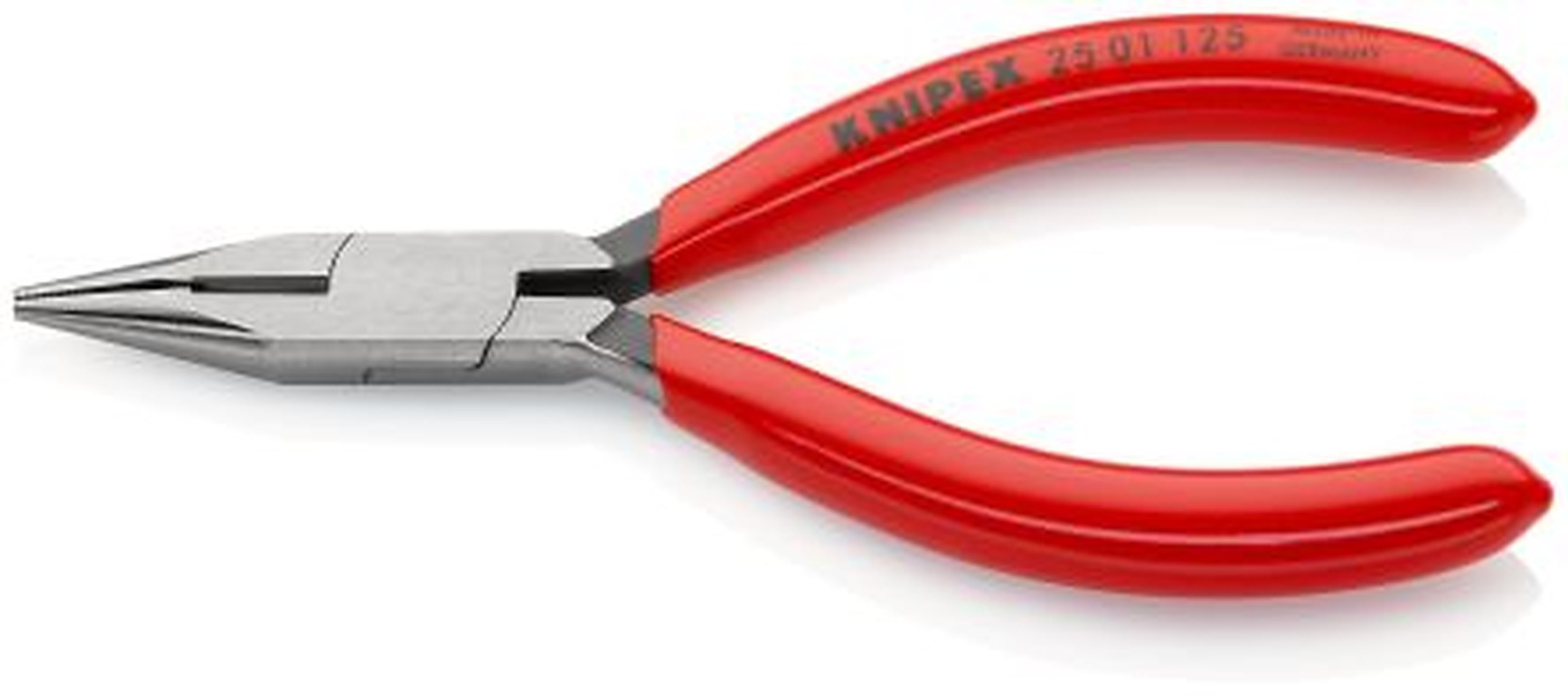 Knipex 1-Piece Nose Plier Straight, 125 mm Overall, 27mm Jaw
