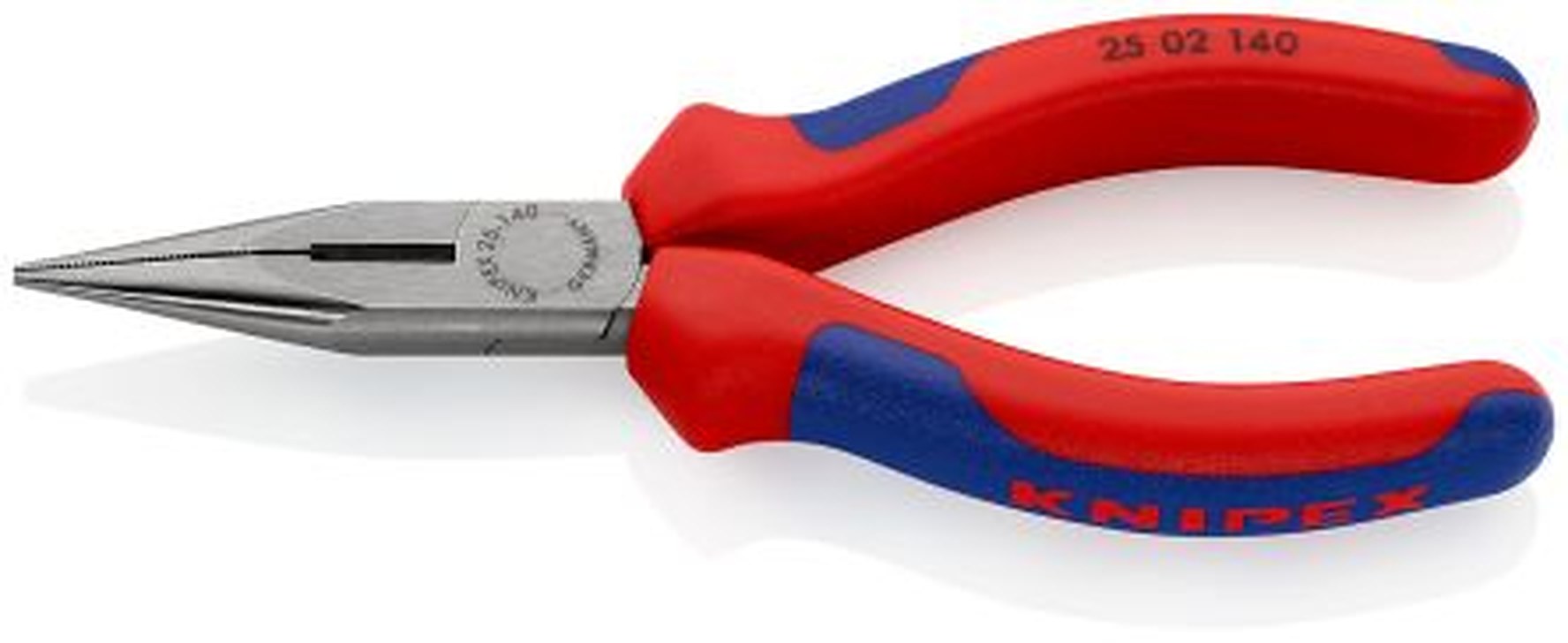 Knipex 1-Piece Long Nose Plier Pointed, 140 mm Overall, 42mm Jaw