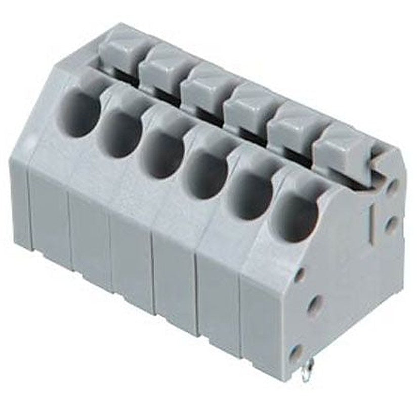 WAGO 250 Series PCB PCB Female Solder Pin, 6-Pole, 6-Way