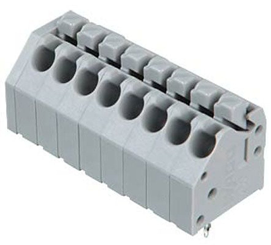 WAGO 250 Series PCB PCB Female Solder Pin, 8-Pole, 10A, 5 A, 8 A, 8-Way