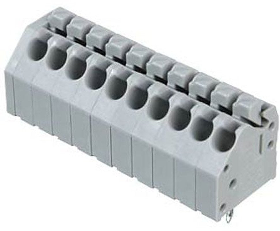 WAGO 250 Series PCB PCB Female Solder Pin, 10-Pole, 10-Way