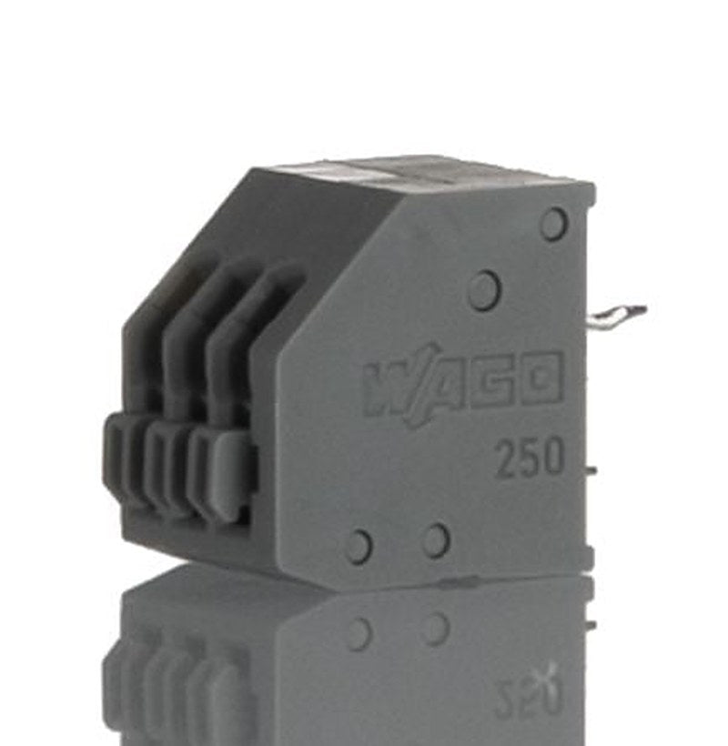 WAGO 250 Series PCB PCB Terminal Block Female Solder Pin, 3-Pole, 4A, 5 A, 3-Way