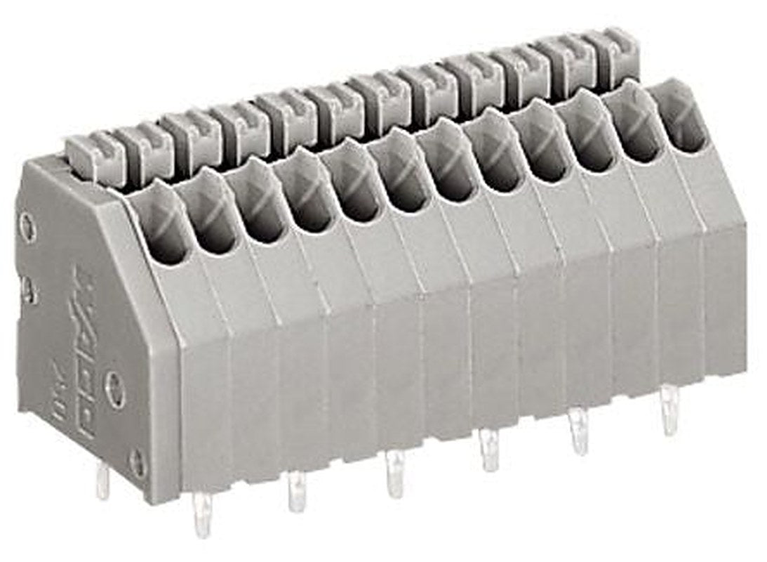 WAGO 250 Series PCB PCB Female Solder Pin, 12-Pole, 2A, 4 A, 5 A, 12-Way