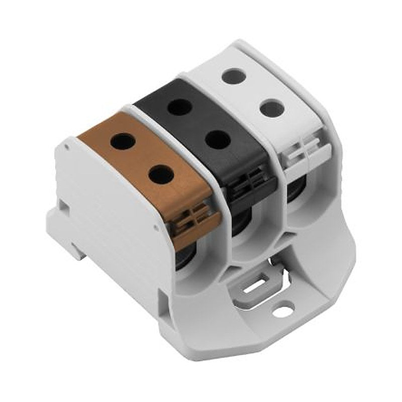 Weidmüller WPD Series Distribution Unit Brown, Light Grey, Black, 50mm², 1-Level, Screw, IECEx/ATEX