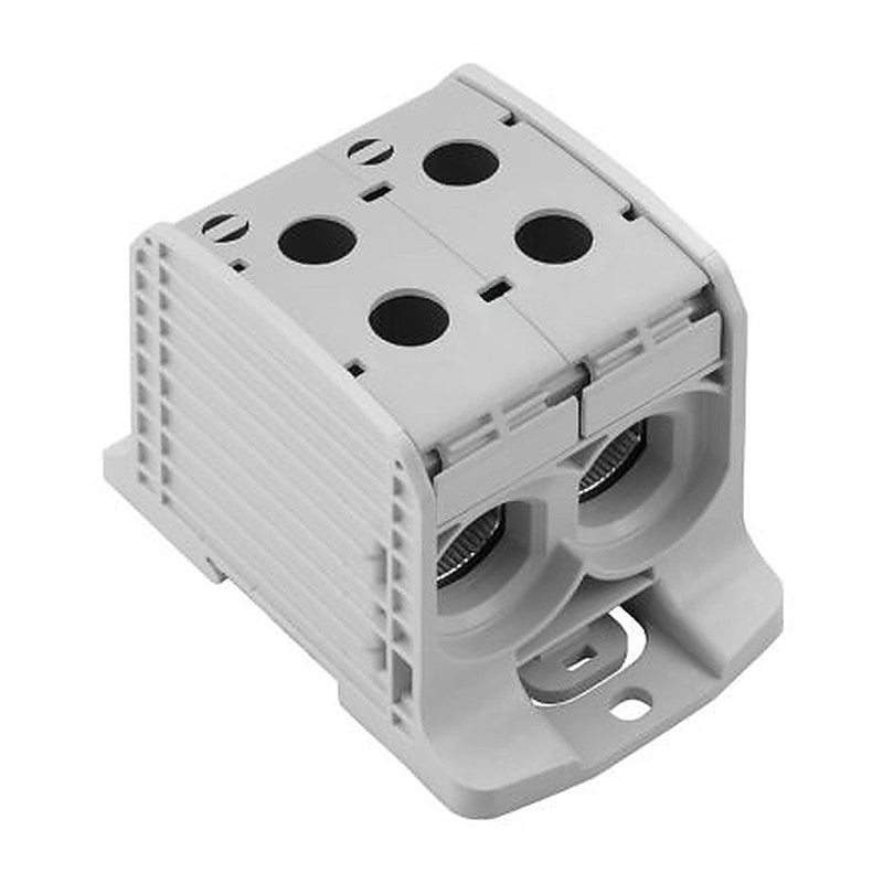 Weidmüller 2502800000 WPD Series Feed Through Terminal Block Light Grey, 185mm², 25 mm², 1-Level, Screw, IECEx/ATEX