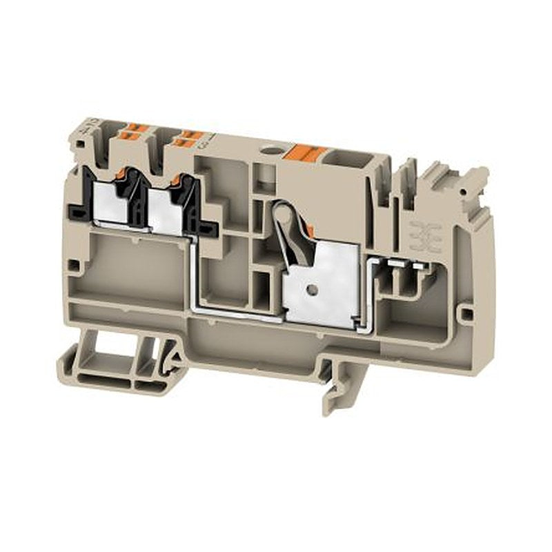 Weidmüller AAP Series Distribution Unit Dark Beige, 10mm², 1-Level, Push-in, IECEx/ATEX