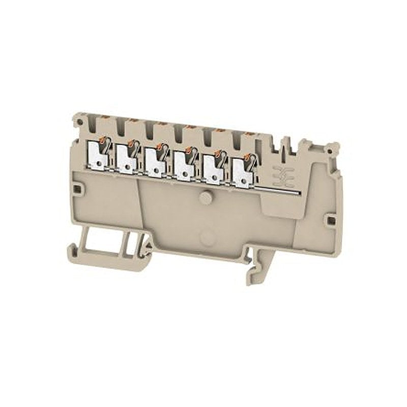 Weidmüller 2503910000 AAP Series Distribution Unit Dark Beige, 1.5mm², 2-Level, Push-in, ATEX, IECEx