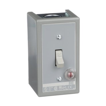 Switch, manual, 30A, 2 pole, 3HP at 575VAC, single phase, toggle operated, red 230VAC indicator, NEMA 1 enclosure (Switch manual) is a Schneider Electric product. Designed for reliable performance and long service life. Available across Iraq — contact us for pricing and delivery options.