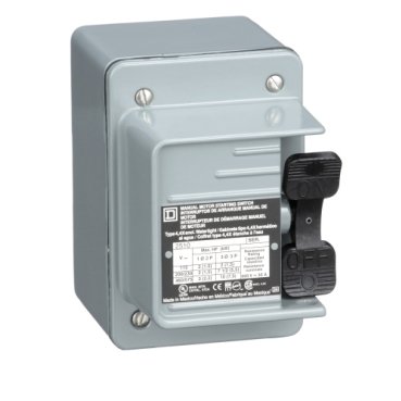 Switch, manual, 30A, 3 pole, 10HP at 575VAC, three phase, toggle operated, no indicator, NEMA 4, one conduit opening (Switch manual) is a Schneider Electric product. Designed for reliable performance and long service life. Available across Iraq — contact us for pricing and delivery options.