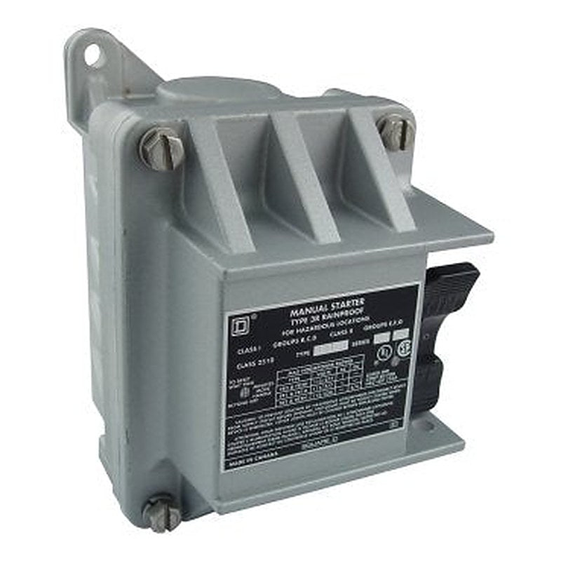 Manual starter, fractional horsepower, 16A, 1 pole, 1HP at 277VAC, no indicator, NEMA 7&9, 2 conduit opening (Manual starter fractional horsepower) is a Schneider Electric product. Designed for reliable performance and long service life. Available across Iraq — contact us for pricing and delivery options.