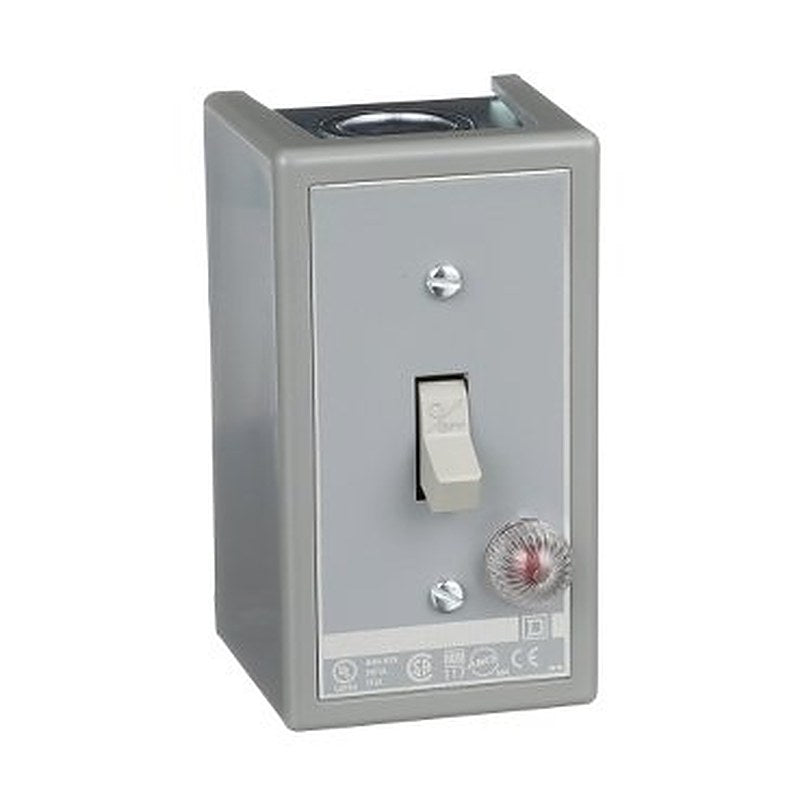 Switch, manual, 30A, 3 pole, 10HP at 575VAC, three phase, toggle operated, red 440/600VAC indicator, NEMA 1 enclosure (Switch manual) is a Schneider Electric product. Designed for reliable performance and long service life. Available across Iraq — contact us for pricing and delivery options.