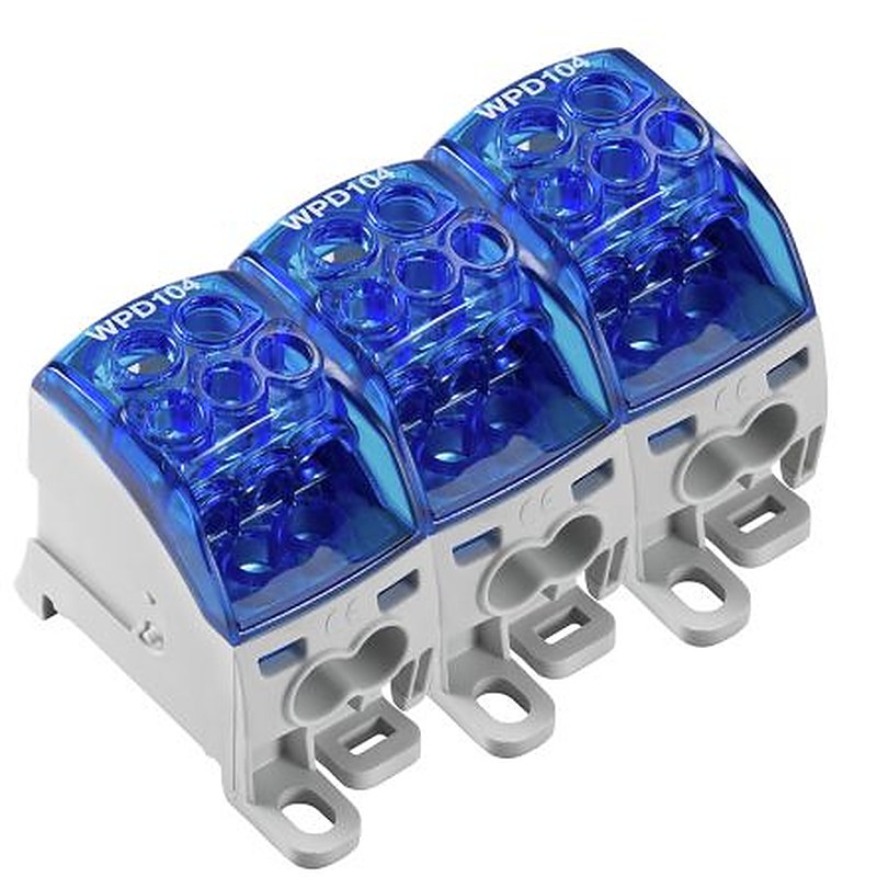 Weidmüller 2518340000 WPD Series Distribution Unit Blue, 1-Level, Screw, IECEx/ATEX