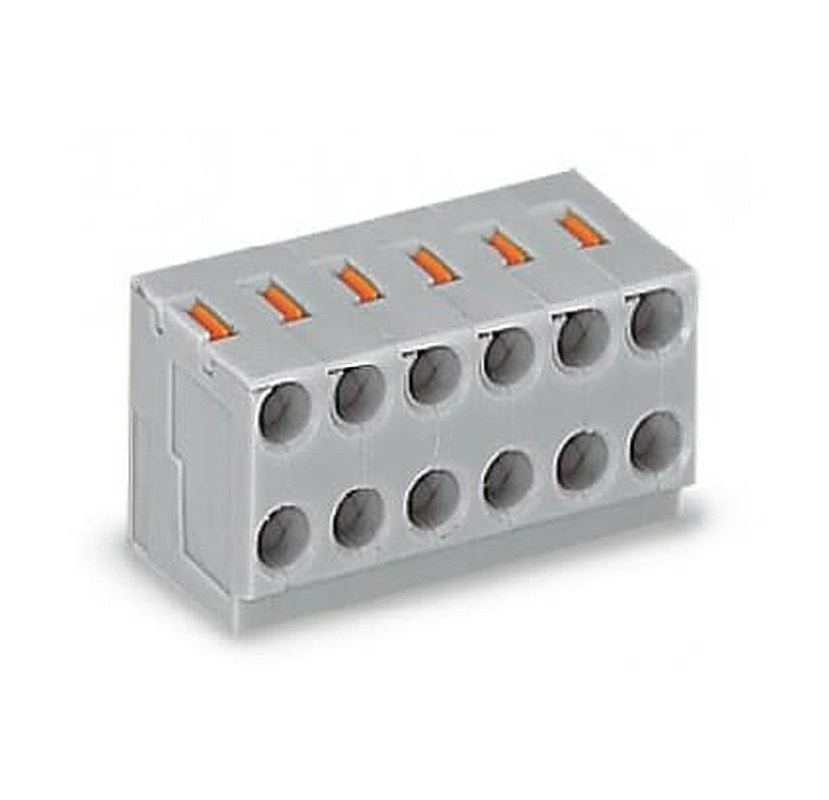 WAGO PCB Terminal Block, 5-Contact, 3.5 mm Pitch, 1 Row, 252-105