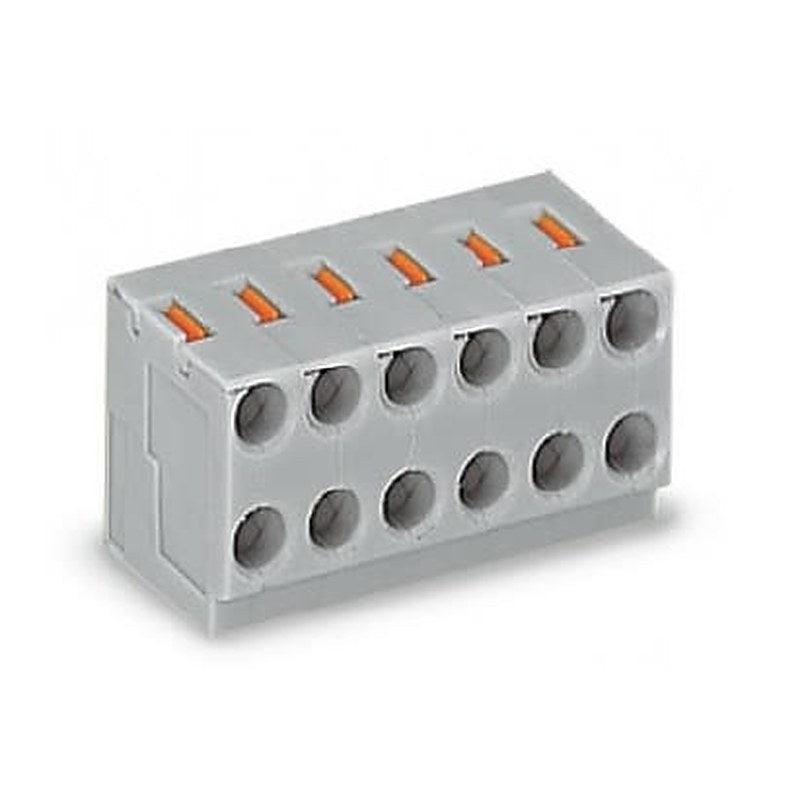 WAGO PCB Terminal Block, 8-Contact, 3.5 mm Pitch, 1 Row, 252-108