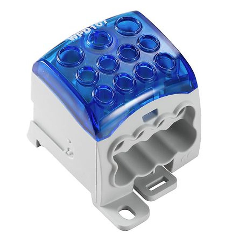 Weidmüller 2521730000 WPD Series Distribution Unit Blue, 1-Level, Screw, IECEx/ATEX