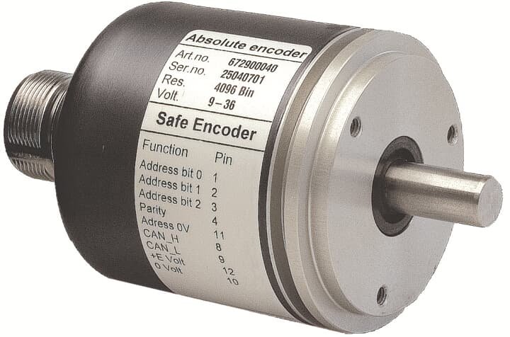 The ABB has RSA 597 1.5 m cable pluto safe encoder. This safe encoder has solid shaft . The supply voltage of it is 24 V dc. Product net height 58 mm Product net width 58 mm Product net weight 0.38 kg