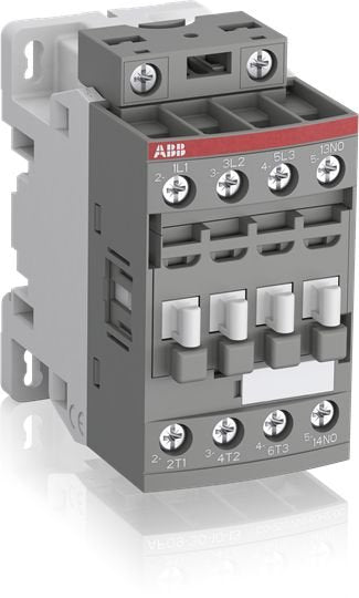 The ABB AF09Z-30-10-22 is a 3 pole - 690 V IEC or 600 UL contactor with 1 built-in auxiliary contact and screw terminals, controlling motors up to 4 kW / 400 V AC (AC-3) or 5 hp / 480 V UL and switching power circuits up to 25 A (AC-1) or 25 A UL general use. Due to the AF technology, the contactor has a wide control voltage range, managing large control voltage variations, reducing panel energy consumptions and ensuring distinct operations in unstable networks. Degree of protection IP20 Ambient air tempera
