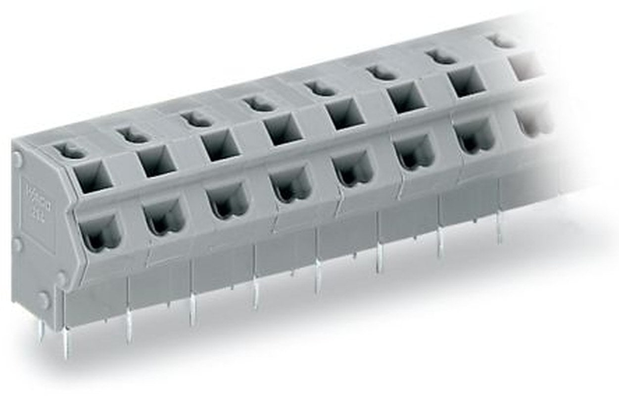 WAGO 254 Series PCB Terminal Block, 4-Contact, 7.62 mm Pitch, Through Hole, 1 Row