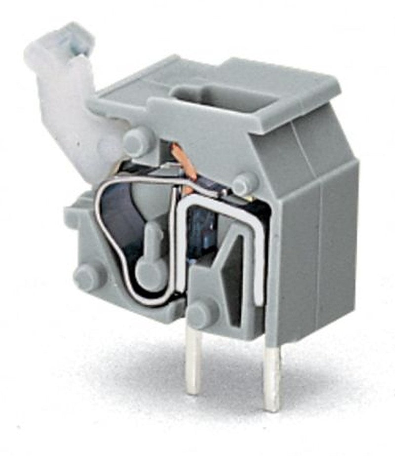 WAGO 255 Series PCB Connector, 1-Contact, 10.16 mm Pitch, Through Hole, 2 Row